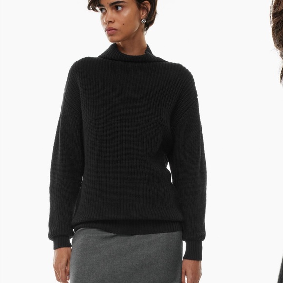 Black Aritzia Wilfred Montpellier Turtleneck - Picture 1 of 3